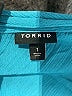 Torrid 100% Rayon Teal Sleeveless Blouse Size 1X Plus (1) - photo 7