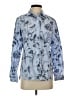 J. McLaughlin Print Blue Long Sleeve Blouse Size S - photo 1