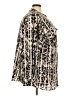 Calvin Klein 100% Polyester Animal Print Ivory Long Sleeve Blouse Size 2X - photo 4