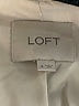 Ann Taylor LOFT 100% Cotton Stripes Ivory Blazer Size 4 - photo 6