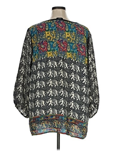 Tolani 3/4 Sleeve Blouse (view 2)