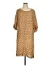 Millenium 100% Linen Polka Dots Tan Casual Dress Size XL (estimated) - photo 1