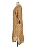 Millenium 100% Linen Polka Dots Tan Casual Dress Size XL (estimated) - photo 5