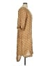 Millenium 100% Linen Polka Dots Tan Casual Dress Size XL (estimated) - photo 4