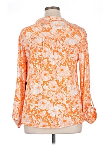 White Mark Long Sleeve Blouse (view 2)