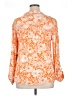 White Mark Orange Long Sleeve Blouse Size XL - photo 2