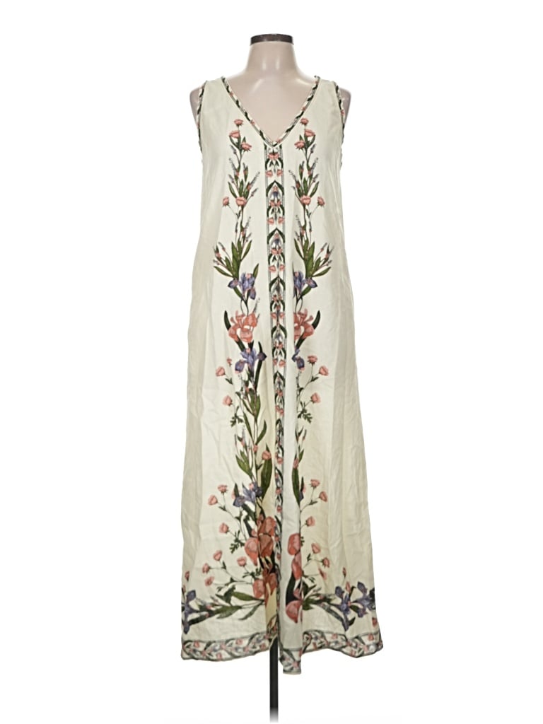 Pre-owned Max Studio Casual Dress In Ivory
