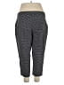 Apt. 9 Houndstooth Black Casual Pants Size 18 - photo 2