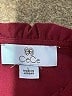 CeCe Burgundy Short Sleeve Top Size L - photo 7