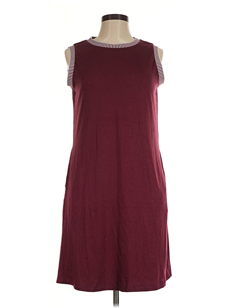 Pre-owned Merokeety Casual Dress In Burgundy