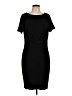 Escada Solid Black Casual Dress Size EU 42 / US 12 - photo 1