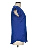 Express 100% Polyester Blue Short Sleeve Top Size M - photo 4