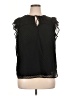 Ann Taylor LOFT 100% Polyester Black Sleeveless Blouse Size XL - photo 1