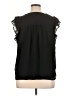 Ann Taylor LOFT 100% Polyester Black Sleeveless Blouse Size XL - photo 2