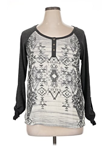 Maurices Long Sleeve Henley (view 1)