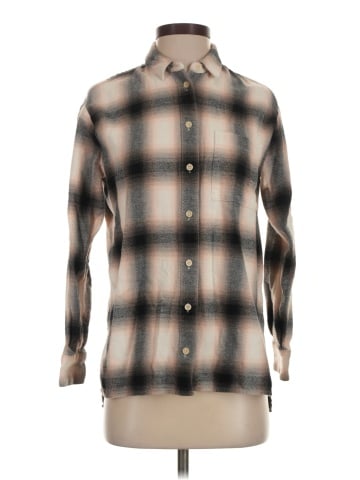 Madewell Flannel Oversized Ex-Boyfriend Shirt in Robson Plaid (view 1)