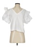 Zara White Short Sleeve Blouse Size S - photo 1