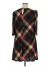 JH 100% Polyester Plaid Brown Casual Dress Size XL - photo 2