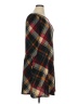 JH 100% Polyester Plaid Brown Casual Dress Size XL - photo 4
