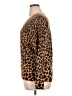 Talbots 100% Cashmere Animal Print Brown Cashmere Pullover Sweater Size XL - photo 5