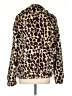 Crescent 100% Polyester Animal Print Brown Faux Fur Jacket Size S - photo 2