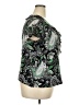 Alfani 100% Polyester Paisley Green Short Sleeve Blouse Size 2X - photo 4