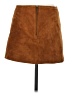 Forever 21 100% Leather Solid Brown Leather Skirt Size S - photo 2