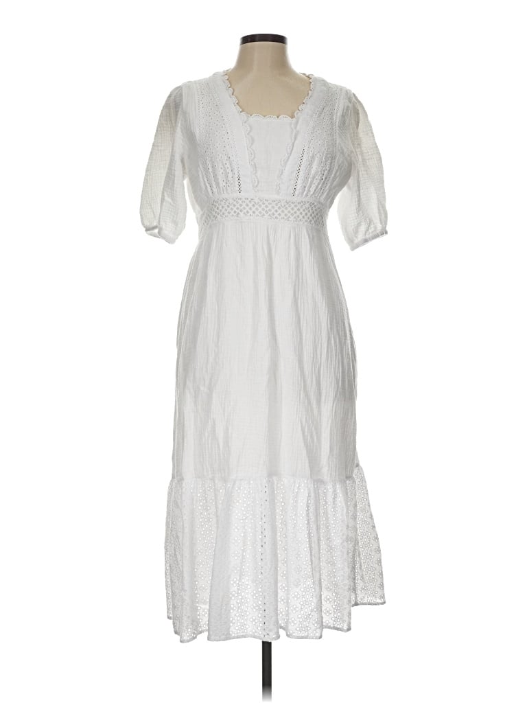 Pre-owned C&c California Casual Dress In White