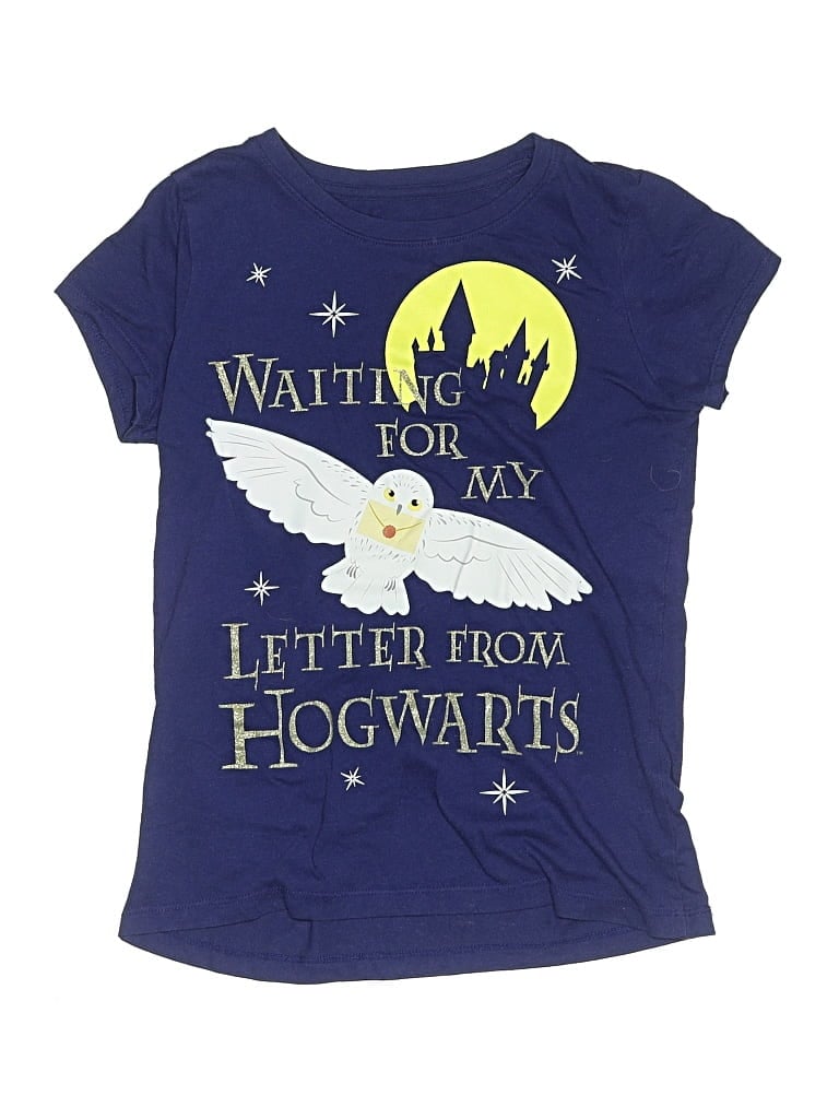 Pre-owned Harry Potter Kids' Short Sleeve T-shirt In Blue
