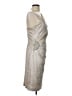 Eliza J 100% Polyester Metallic Silver Cocktail Dress Size 12 - photo 4