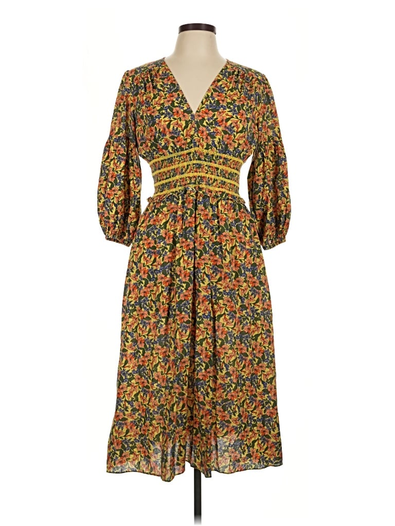 Pre-owned Shoshanna Casual Dress In Yellow