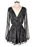 Mahina 100% Polyester Polka Dots Black Romper Size S - photo 1