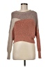 Debut 100% Polyester Color Block Brown Pullover Sweater Size M - photo 1