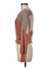 Debut 100% Polyester Color Block Brown Pullover Sweater Size M - photo 5