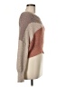 Debut 100% Polyester Color Block Brown Pullover Sweater Size M - photo 4