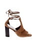 1.State 100% Leather Brown Sandals Size 9 1/2 - photo 1