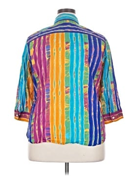 Lauren by Ralph Lauren 3/4 Sleeve Button-Down Shirt (view 2)