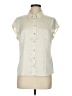 Maison d' Amelie Solid Ivory Sleeveless Blouse Size M - photo 1