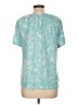 Rebecca Malone Teal Short Sleeve Blouse Size L - photo 2