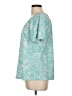 Rebecca Malone Teal Short Sleeve Blouse Size L - photo 5