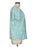 Rebecca Malone Teal Short Sleeve Blouse Size L - photo 4