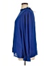 Fashion 100% Polyester Blue Long Sleeve Blouse Size XL - photo 5