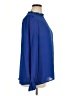 Fashion 100% Polyester Blue Long Sleeve Blouse Size XL - photo 4
