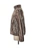 Carbon2Cobalt 100% Polyester Chevron-herringbone Brown Faux Fur Jacket Size M - photo 5
