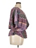 Jaclyn Smith 100% Polyester Purple Short Sleeve Blouse Size XL - photo 4