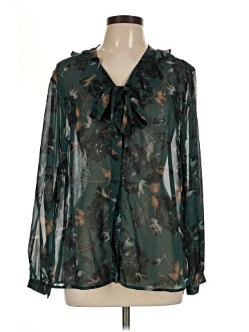 Dana Buchman Long Sleeve Blouse (view 1)