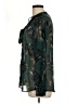 Dana Buchman 100% Polyester Green Long Sleeve Blouse Size L - photo 5