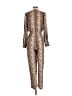 Lini Animal Print Brown Jumpsuit Size S - photo 2