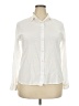 Zara Ivory Long Sleeve Button-Down Shirt Size XXL - photo 1