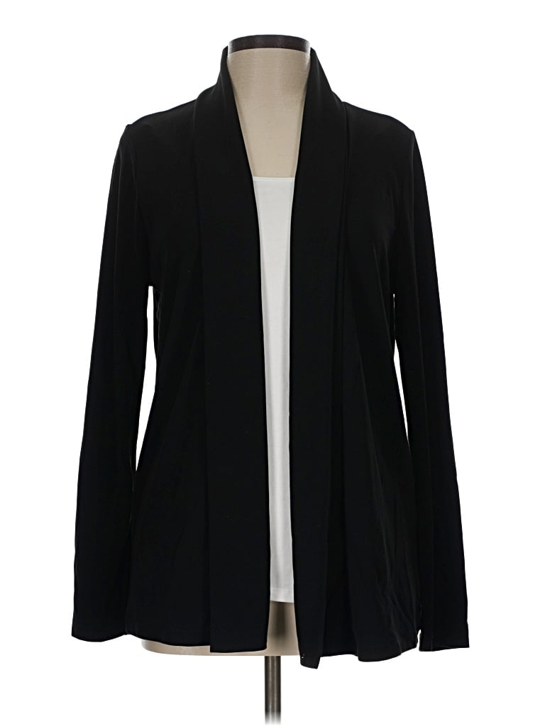 Pre-owned Lands' End Kimono In Black